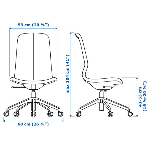 LÅNGFJÄLL, въртящ се стол, 491.776.29