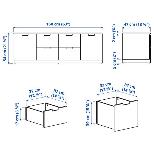 NORDLI, скрин с 6 чекмеджета, 492.766.29