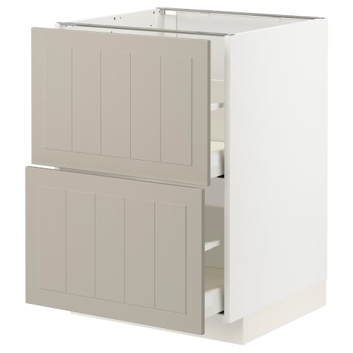 METOD/MAXIMERA, долен шкаф 2чела/2високи чекмеджета, 494.080.69