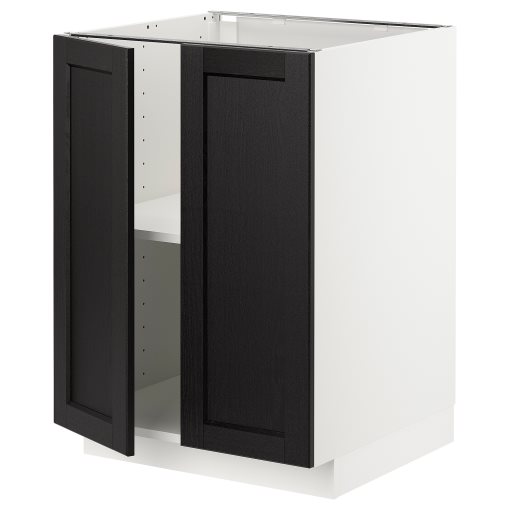 METOD, долен шкаф с рафтове/2 вратички, 494.588.70