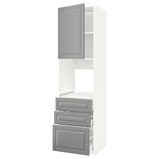 METOD/MAXIMERA, висок шкаф за фурнаа с врата/3 чекм, 494.664.36