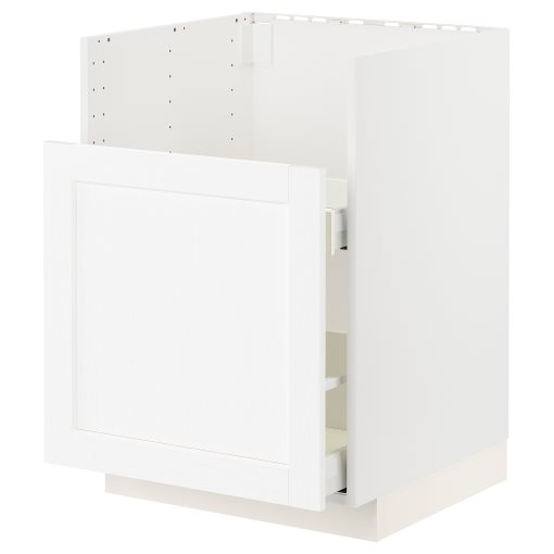 METOD/MAXIMERA, Долен шкаф мивка BREDSJON 1чело/2чекм., 494.734.51