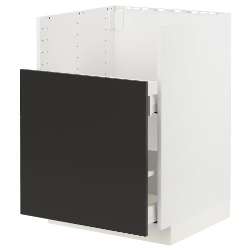 METOD/MAXIMERA, долен шкаф за мивка BREDSJON с 2 чела/2 чекм., 494.983.57