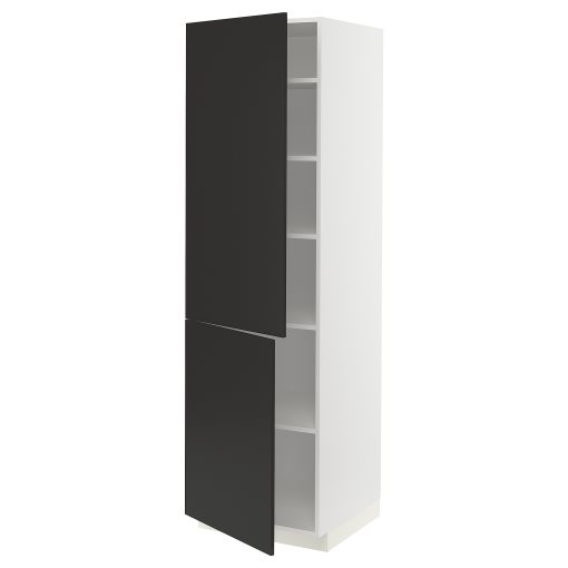 METOD, висок шкаф с рафтове/2 врати, 494.984.61