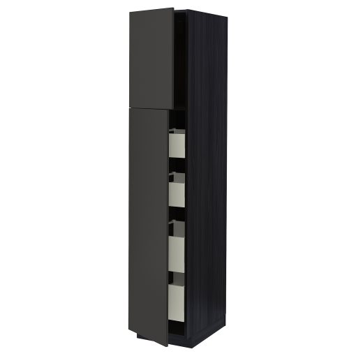 METOD/MAXIMERA, висок шкаф с 2 врати/4 чекмеджета, 494.989.27