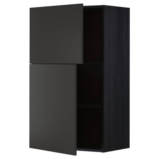 METOD, стенен шкаф с рафтове/2 вратички, 494.990.93
