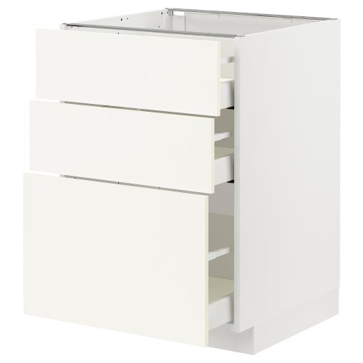 METOD/MAXIMERA, долен шкаф с 3 чекмеджета, 495.072.10