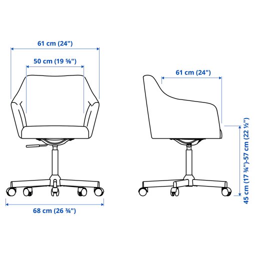 TOSSBERG/MALSKAR, въртящ се стол, 495.082.38