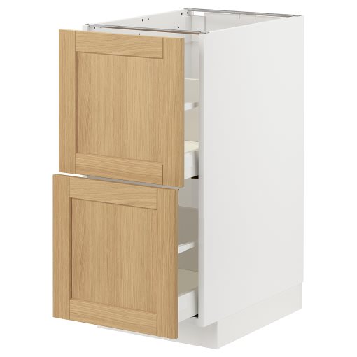 METOD/MAXIMERA, долен шкаф с 2 чела/2 високи чекмеджета, 495.091.34