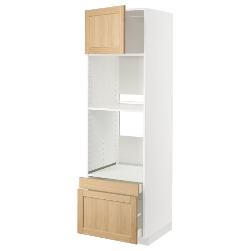 METOD/MAXIMERA, висок шкаф за фурна/комби фурна + вр/2 чекм., 495.095.20