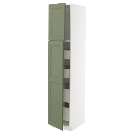 METOD/MAXIMERA, висок шкаф с 2 врати/4 чекмеджета, 495.180.63
