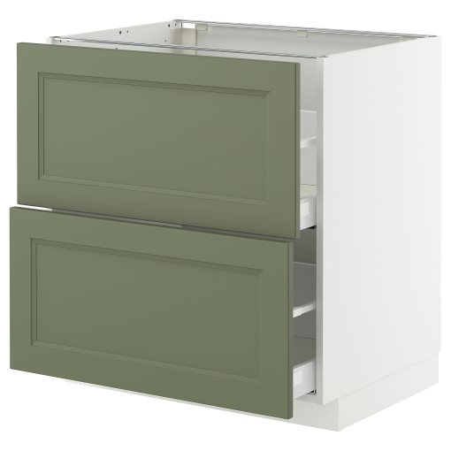 METOD/MAXIMERA, долен шкаф с 2 чела/2 високи чекмеджета, 495.182.56