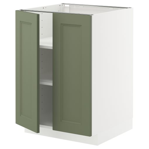METOD, долен шкаф с рафтове/2 вратички, 495.186.33