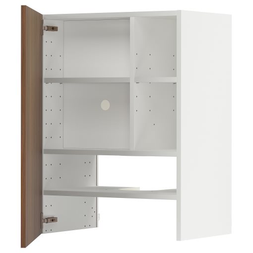 METOD, стенен шкаф за вгр. аспиратор с рафт/вр., 495.199.63