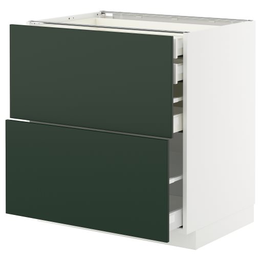 METOD/MAXIMERA, долен шкаф с 2 чела/2 ниски + 1 средно + 1 високо чекм., 495.571.39