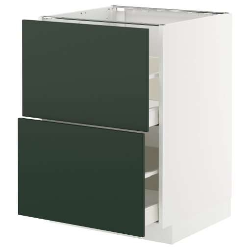 METOD/MAXIMERA, долен шкаф с 2 чела/2 високи чекмеджета, 495.575.92