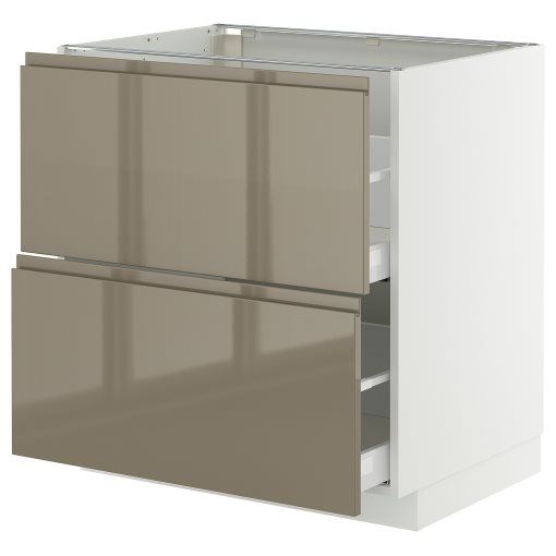 METOD/MAXIMERA, долен шкаф с 2 чела/2 високи чекмеджета, 495.770.57