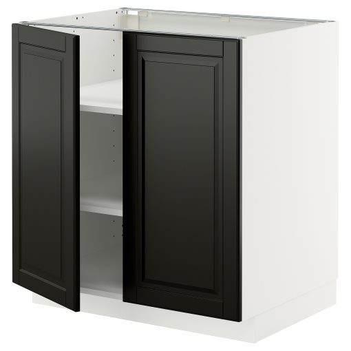 METOD, долен шкаф с рафтове/2 вратички, 495.787.40