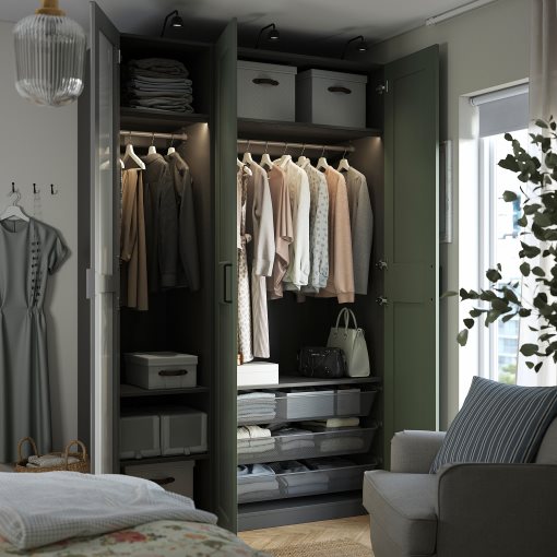 PAX/KAMMARTORP/GRIMO, гардероб - комбинация, 495.792.64