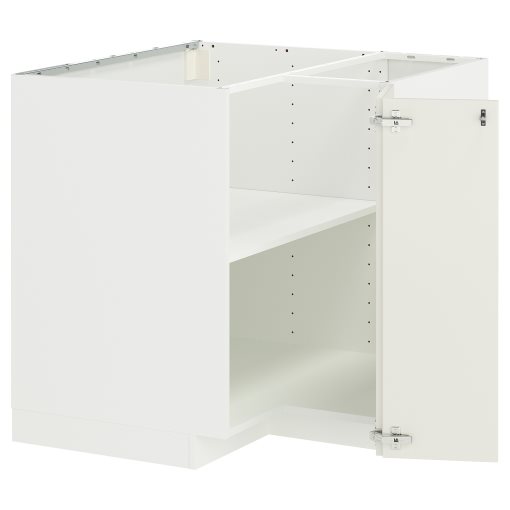 METOD, ъглов долен шкаф с рафт, 495.848.16
