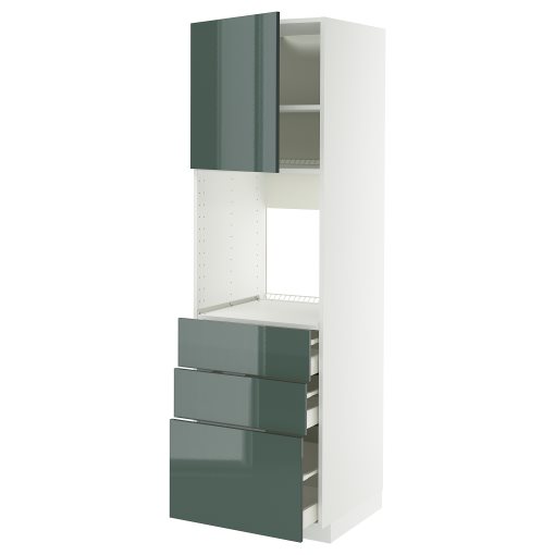 METOD/MAXIMERA, висок шкаф за фурна с врата/3 чекм., 495.863.68