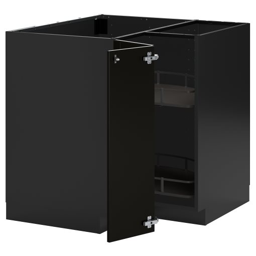 METOD, ъглов долен шкаф с въртящ се механ., 495.872.97