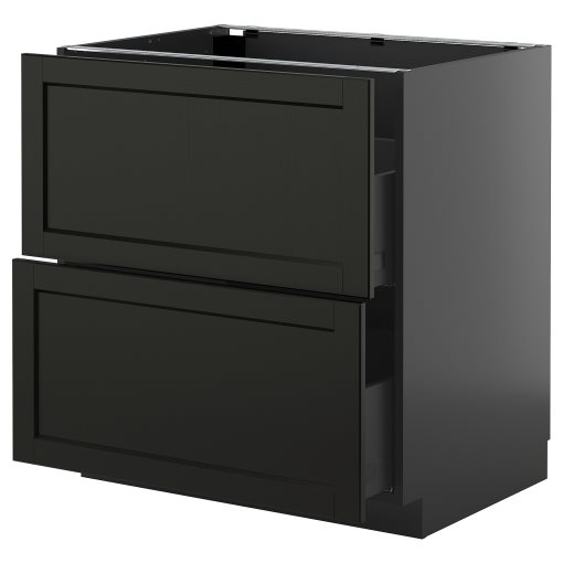 METOD/KNIVSHULT, долен шкаф с 2 чела/2 високи чекмеджета, 495.894.18