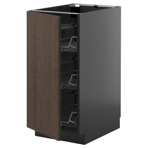 METOD, долен шкаф с телени кошници, 495.899.13