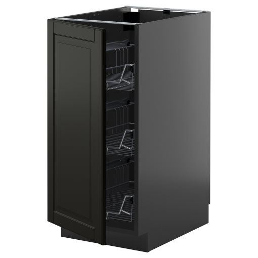 METOD, долен шкаф с телени кошници, 495.899.32