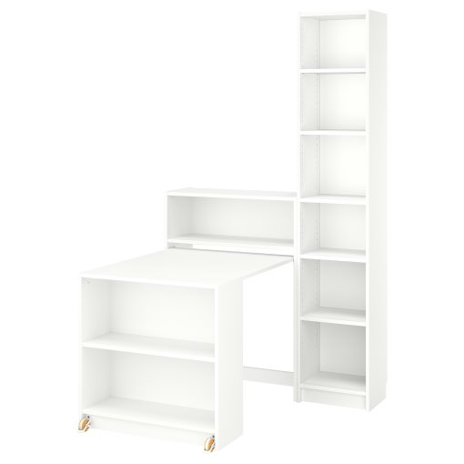 BILLY, Конфигурация библиотека + сгъв. маса, 495.906.57