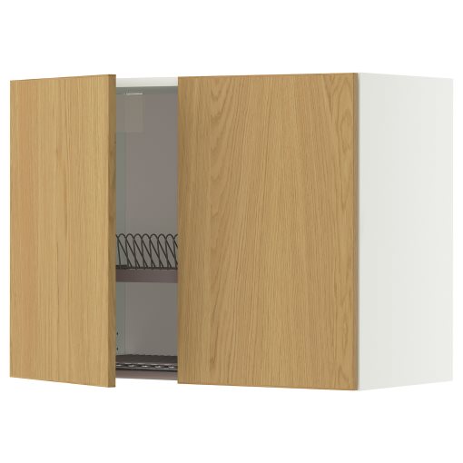 METOD, стенен шкаф + сушилник за съдове/2 врати, 496.003.74