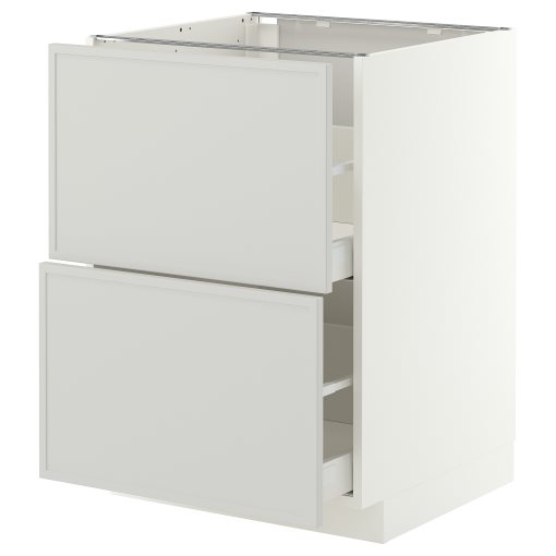METOD/MAXIMERA, долен шкаф с 2 чела/2 високи чекмеджета, 60x60 см, 496.048.76