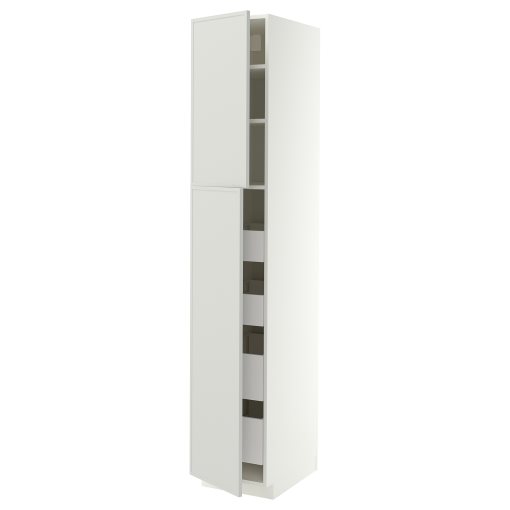 METOD/MAXIMERA, висок шкаф с 2 врати/4 чекмеджета, 40x60x220 см, 496.061.54