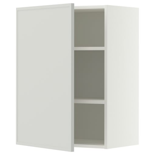 METOD, стенен шкаф с рафтове, 60x80 см, 496.064.89