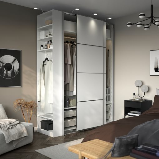 PAX/MEHAMN, гардероб с плъзгащи се врати, 496.069.84