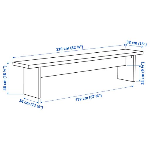 BERGSHYTTAN/BERGSHYTTAN, маса и 2 пейки, 496.084.12