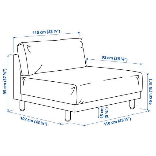 UPPÅKRA, 1.5-местен модул, 496.139.89