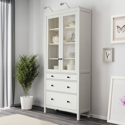 HEMNES, витрина с 3 чекмеджета, 503.717.72
