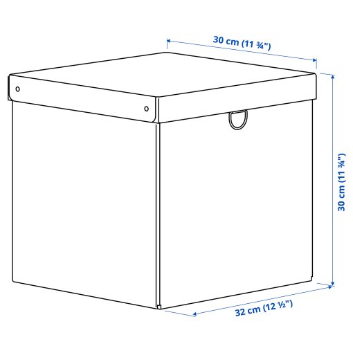 NIMM, кутия с капак, 30х30х32, 505.524.33