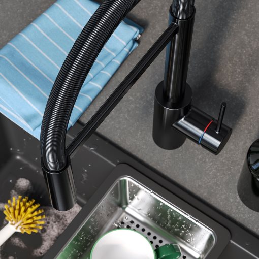 SALLSJÖN, изтеглящ се кухненски смеситил със струйник, 506.020.27