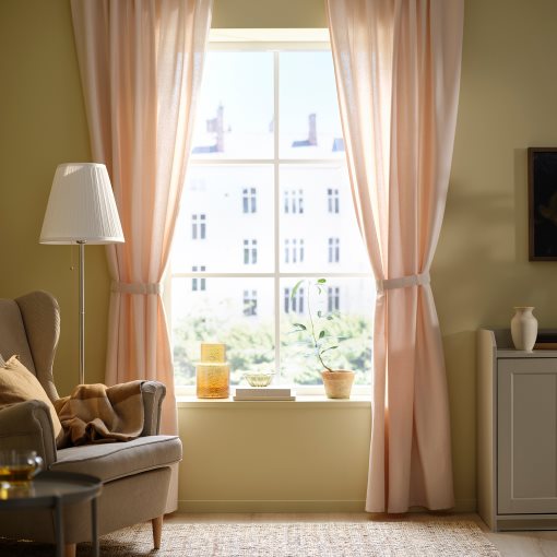 LENDA, завеси с държач, к-т 2 бр., 506.149.40