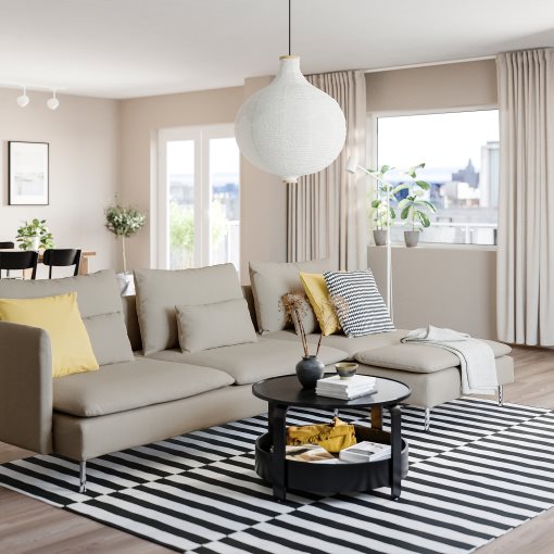 SÖDERHAMN, 4-местен диван с лежанка с отворен край, 594.497.00