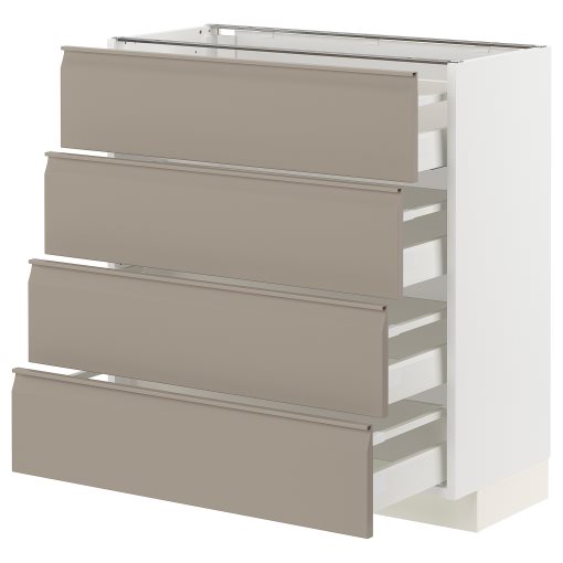 METOD/MAXIMERA, долен шкаф с 4 чела/4 чекмеджета, 594.924.87