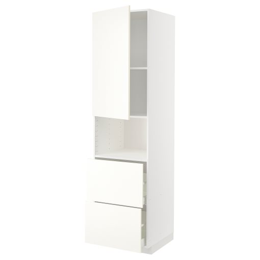 METOD/MAXIMERA, висок шкаф за микр. фурна, врата/2 чекм., 595.074.55