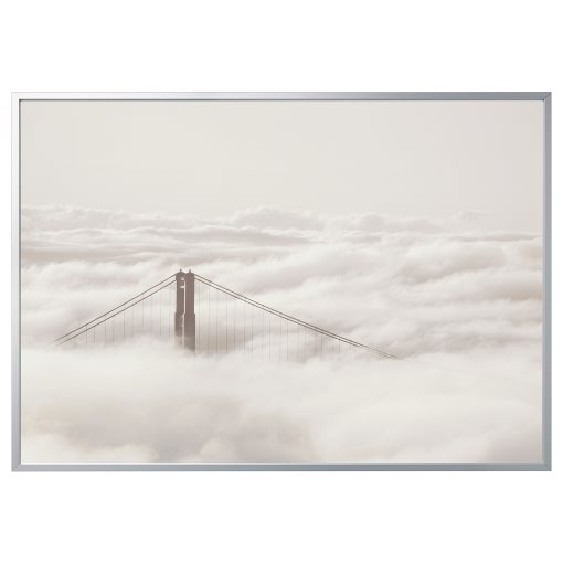 BJÖRKSTA, картина с рамка, "Мост и облаци", 595.089.35