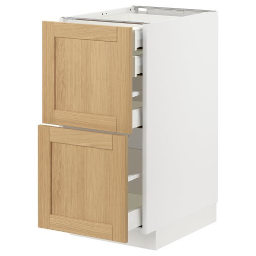 METOD/MAXIMERA, долен шкаф с 2 чела/2 ниски + 1 средно + 1 високо чекм., 595.091.43