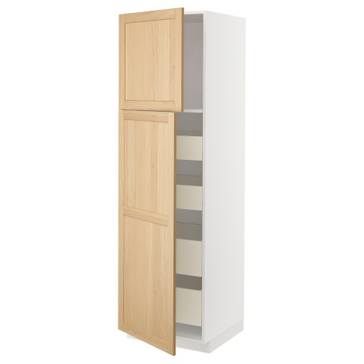METOD/MAXIMERA, висок шкаф с 2 врати/4 чекмеджета, 595.094.97