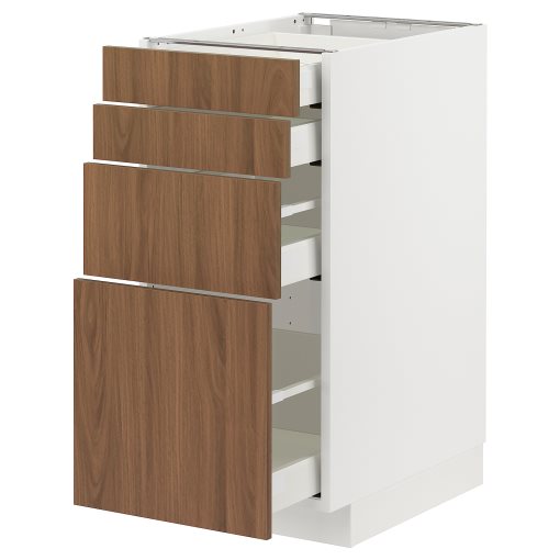 METOD/MAXIMERA, долен шкаф с 4 чела/4 чекмеджета, 595.199.10