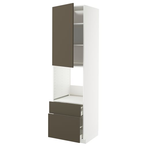 METOD/MAXIMERA, висок шкаф за фурна+вр./2 чела/1 средно/1 високо чекм., 595.587.46