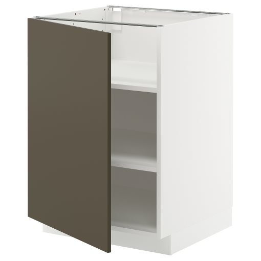 METOD, долен шкаф с рафтове, 595.589.54